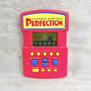 Perfection Hand-Held The Best of Genus Handheld Portable Game 96‎ Milton Bradley